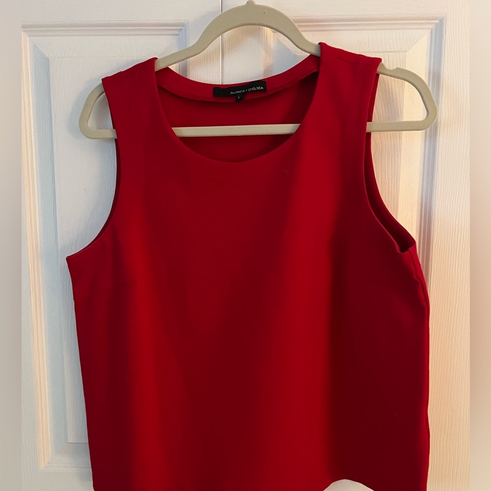 Amanda Chelsea Red Tank Size L
